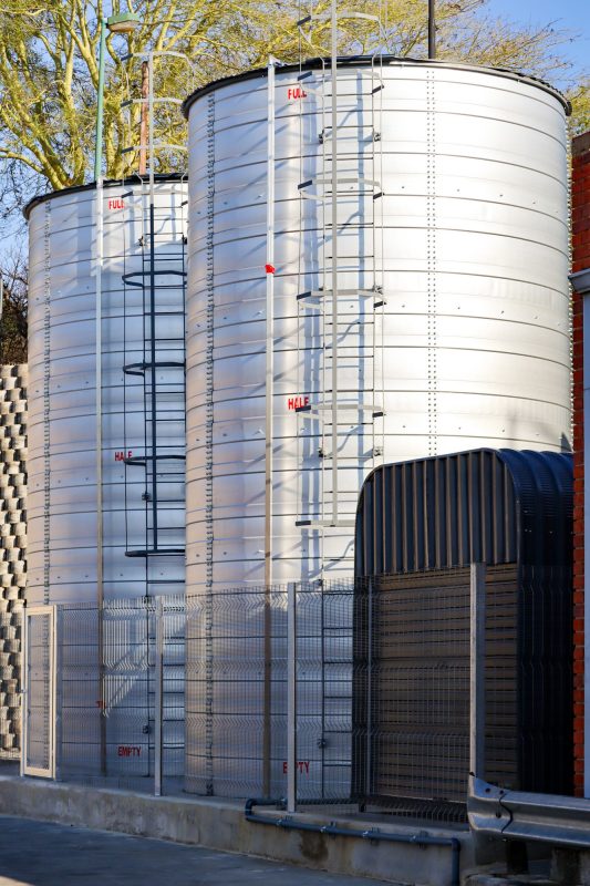 Ferndale steel water tanks