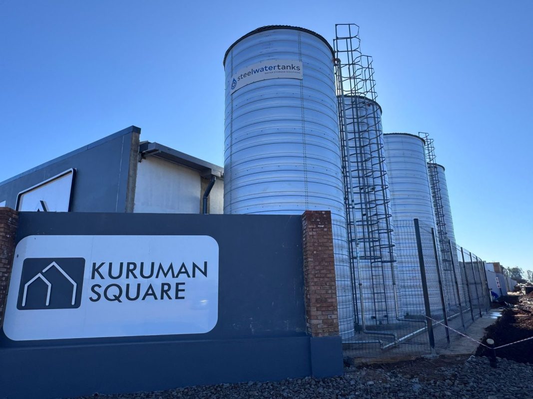 Kuruman Square water storage tanks